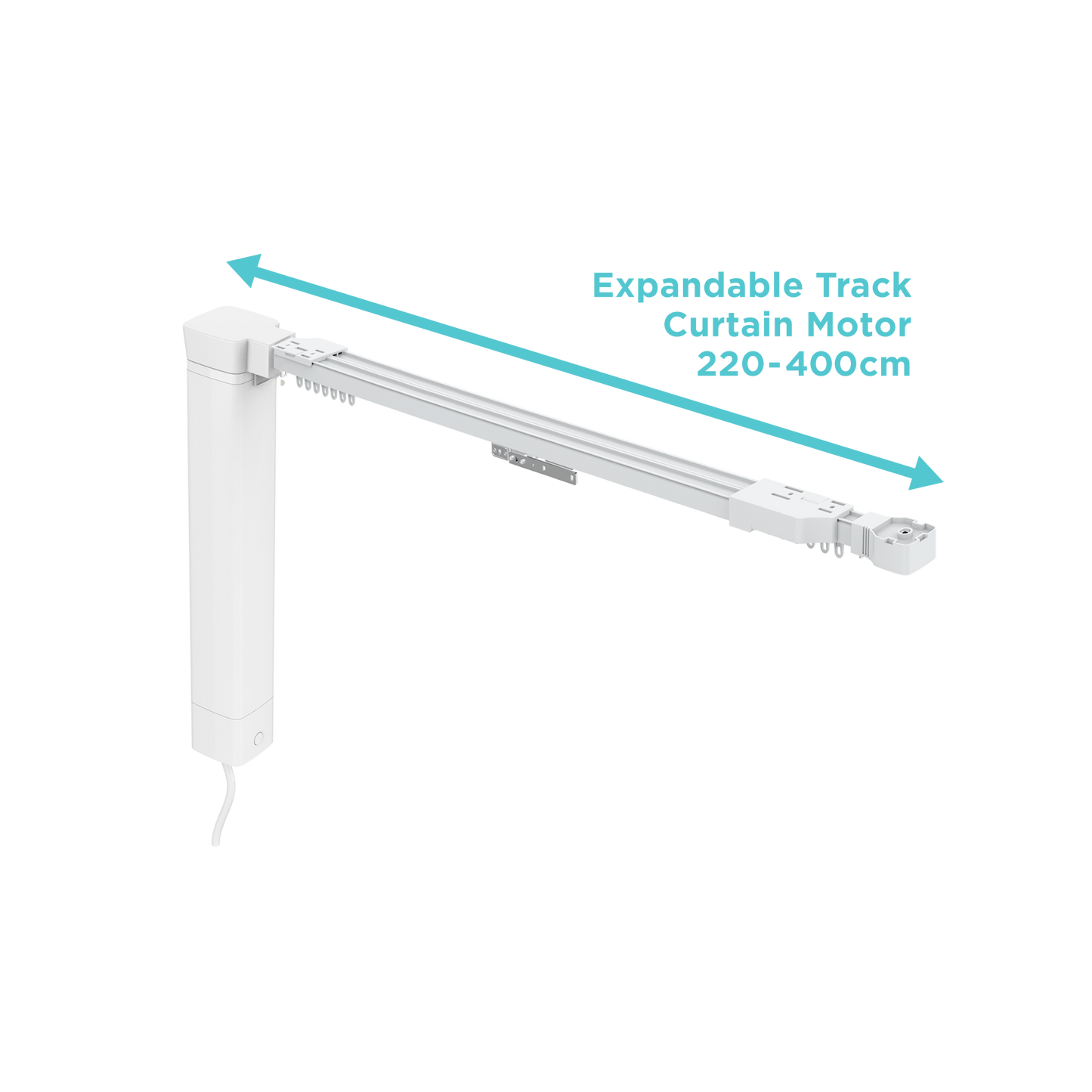 BARDI Curtain Motor with Expandable Track 2.2-4 Meter